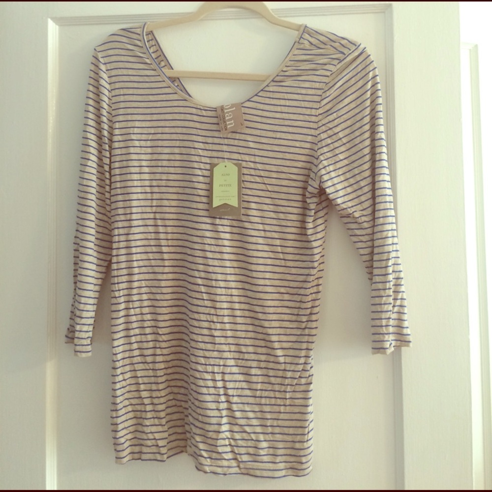 Anthropologie 3/4 sleeve super soft tee